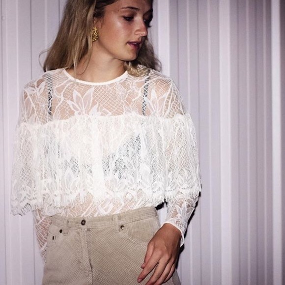 Who What Wear Tops - LACE BLOUSE | long sleeve lace top
